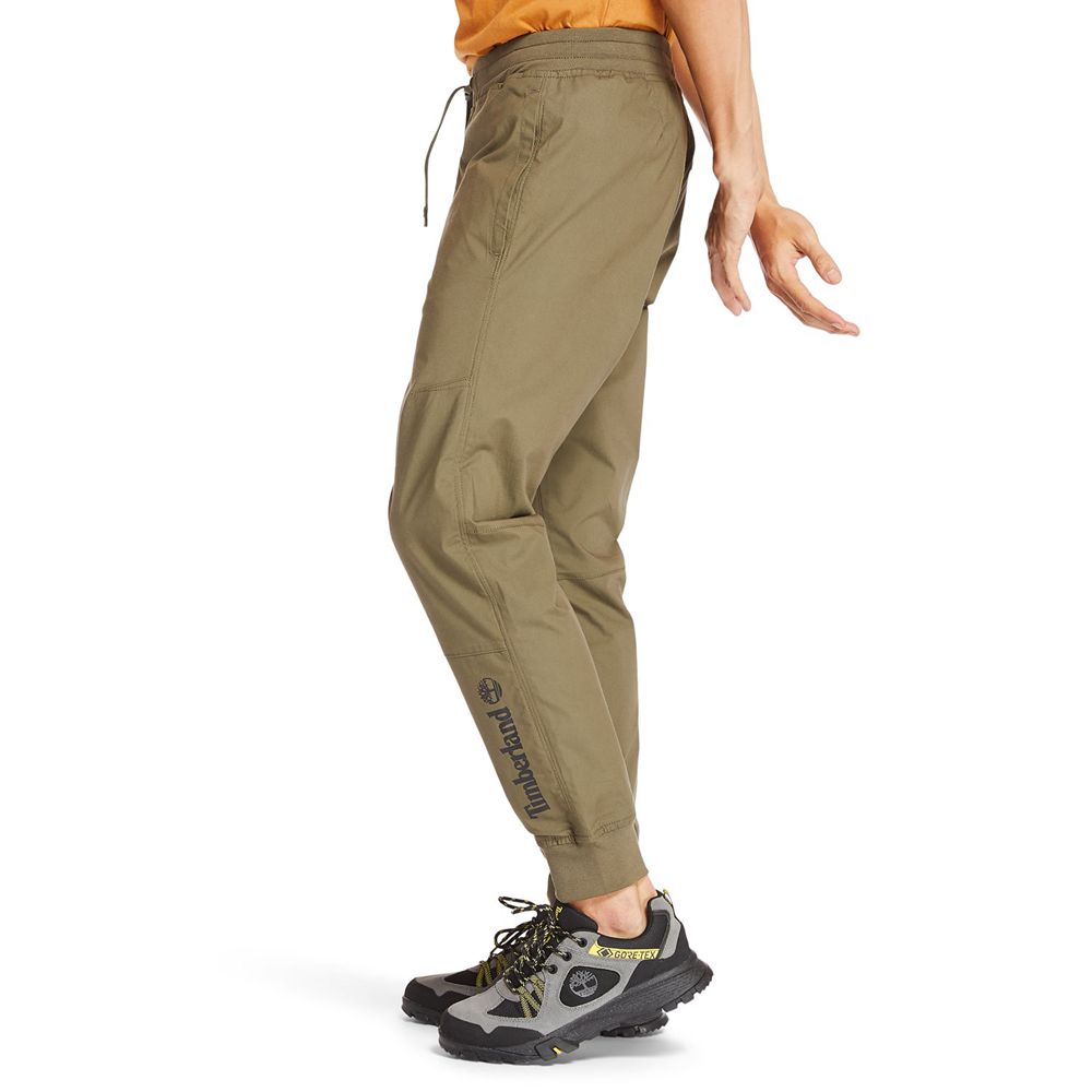 Timberland Mens Pants Woven Jogger - Olive - India NX7284159